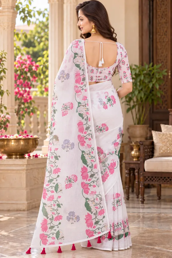 Saarah_Pure_Linen_Saree