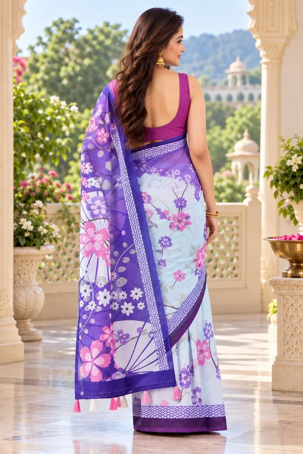 Saarah_Pure_Linen_Saree