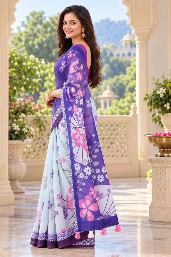 Saarah_Pure_Linen_Saree