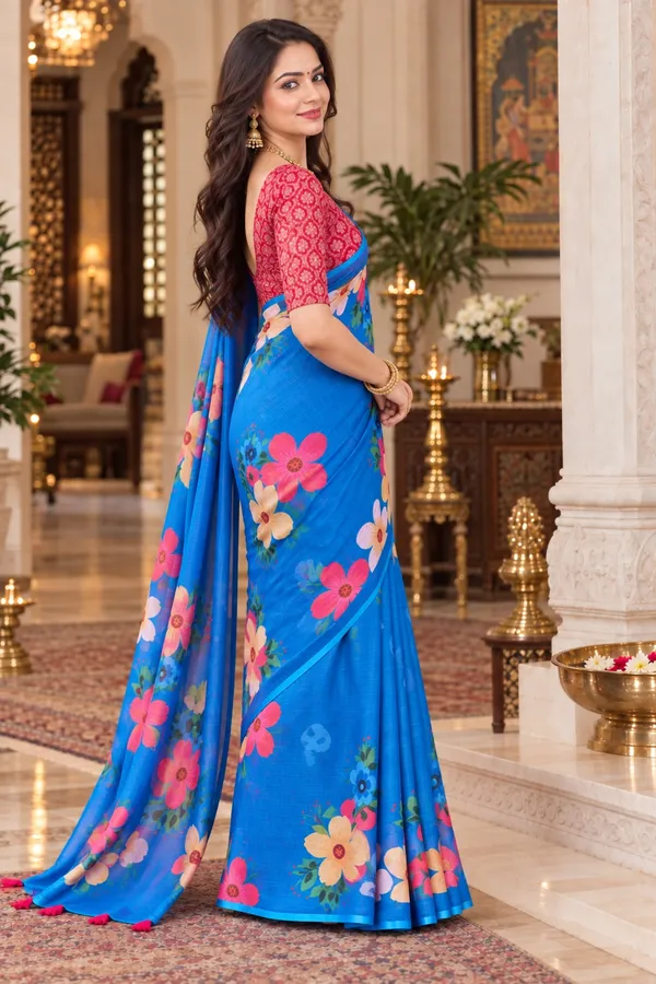 Saarah_Pure_Linen_Saree