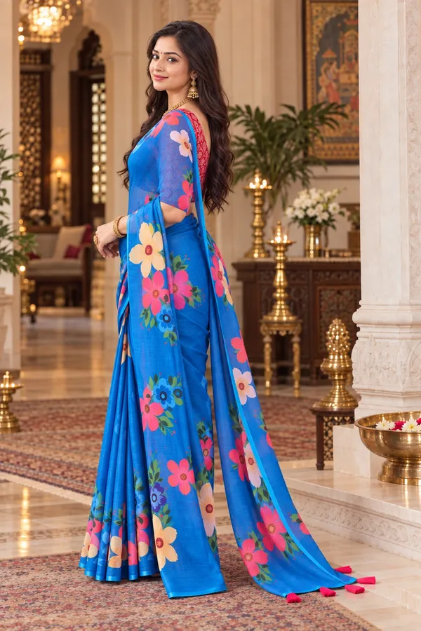 Saarah_Pure_Linen_Saree