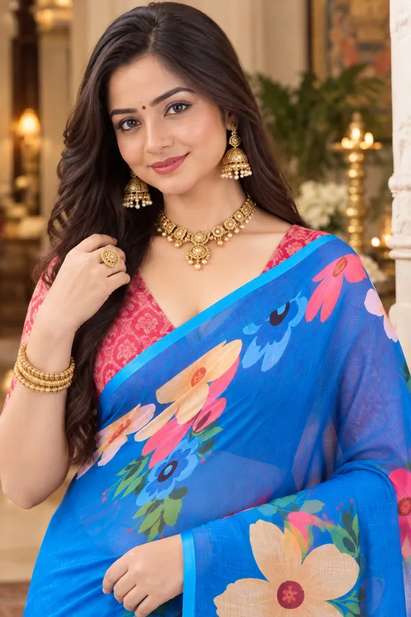 Saarah_Pure_Linen_Saree