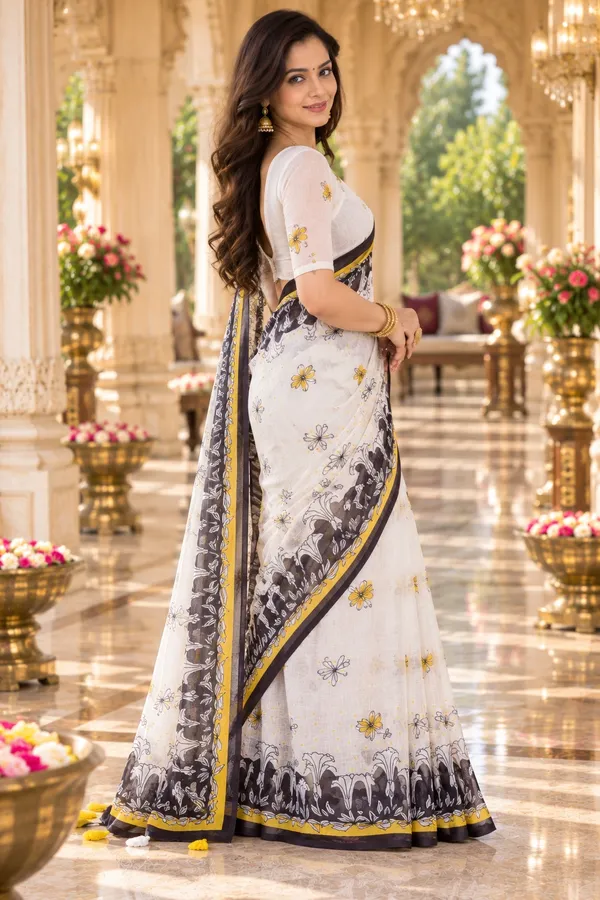Saarah_Pure_Linen_Saree