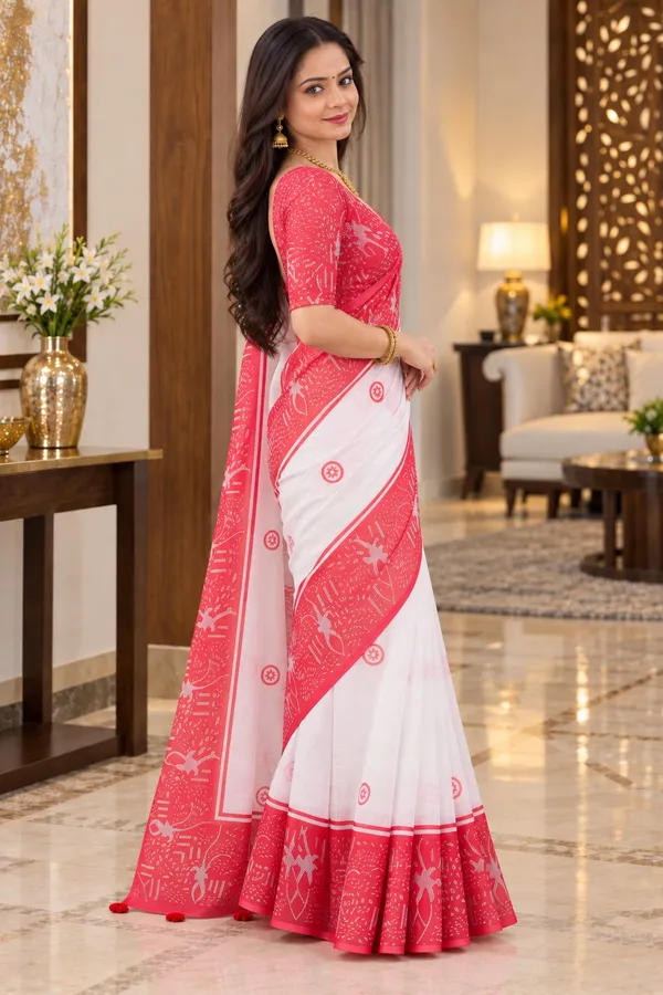 Saarah_Pure_Linen_Saree