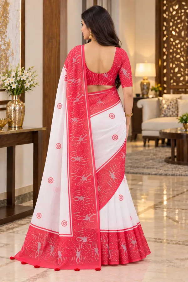 Saarah_Pure_Linen_Saree