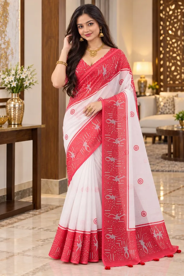 Saarah_Pure_Linen_Saree