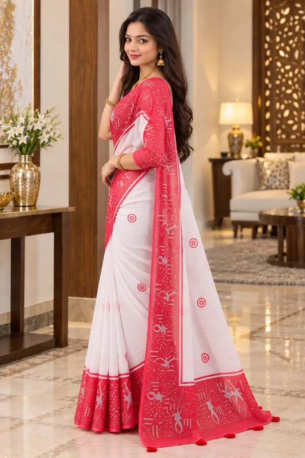 Saarah_Pure_Linen_Saree