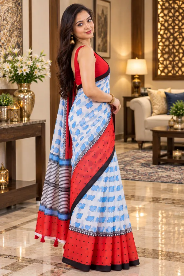 Saarah_Pure_Linen_Saree