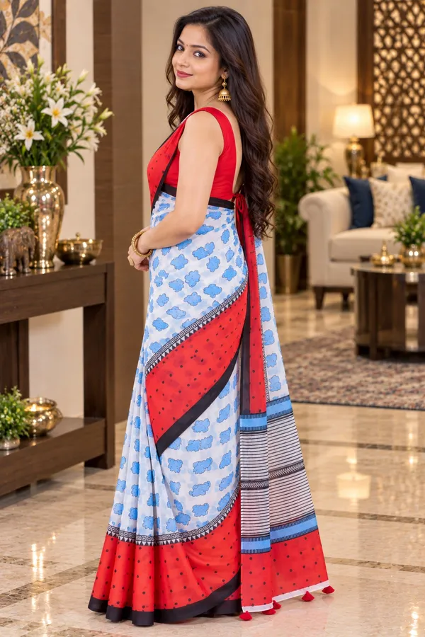 Saarah_Pure_Linen_Saree