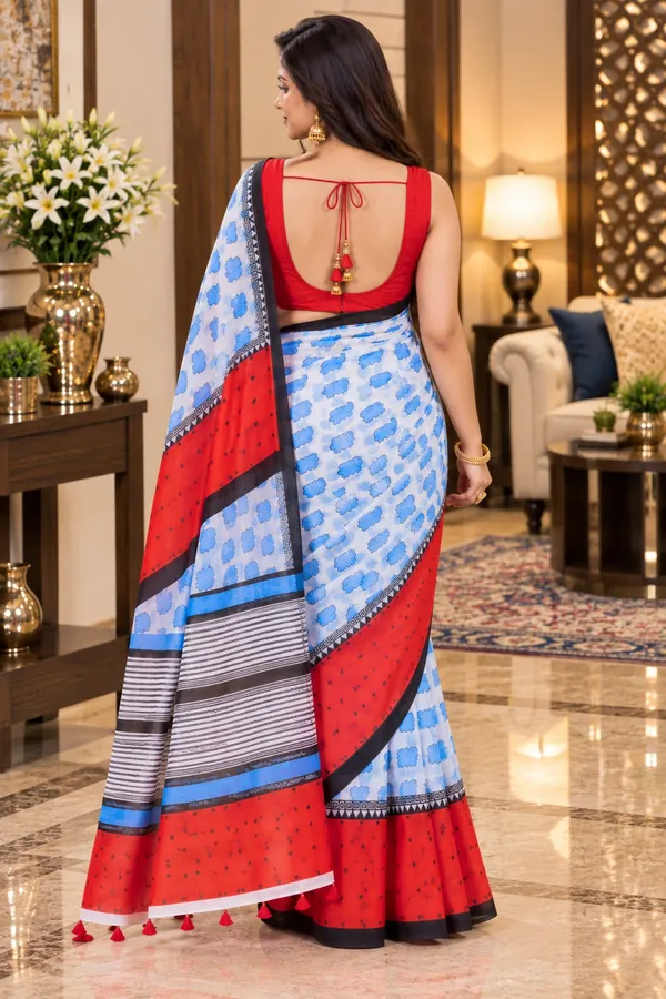 Saarah_Pure_Linen_Saree