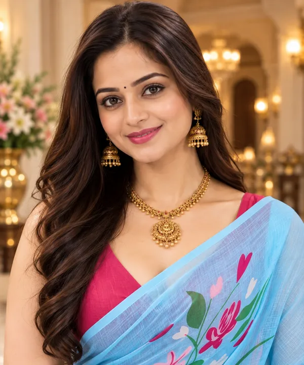 Saarah_Pure_Linen_Saree