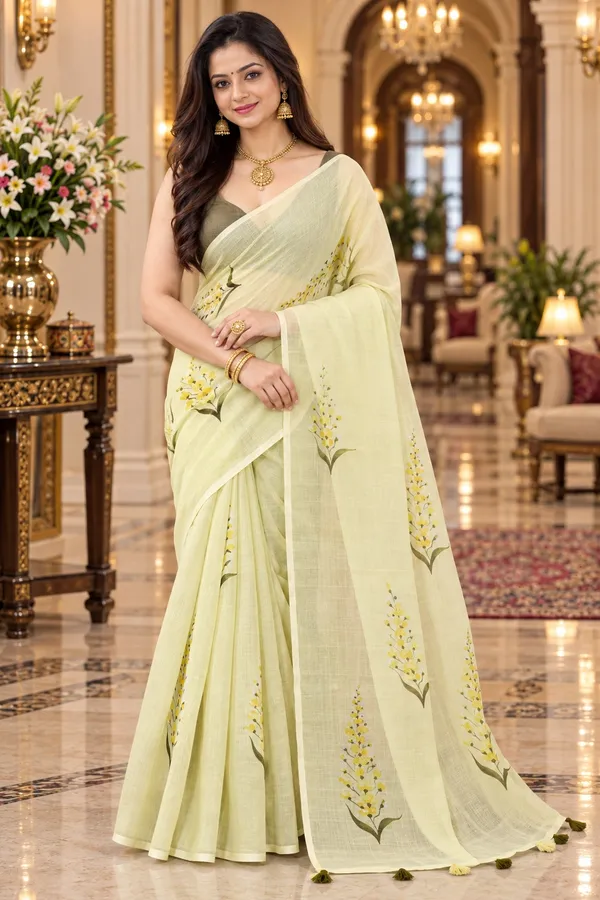 Saarah_Pure_Linen_Saree