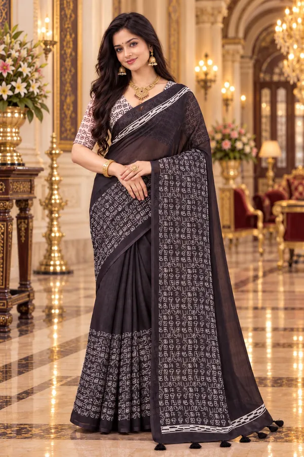Saarah_Pure_Linen_Saree
