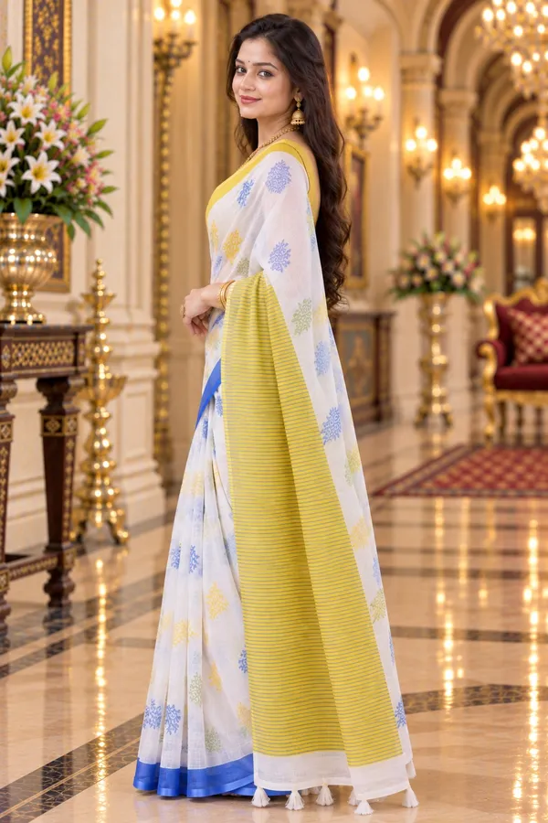 Saarah_Pure_Linen_Saree