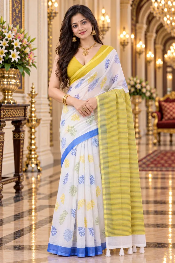 Saarah_Pure_Linen_Saree