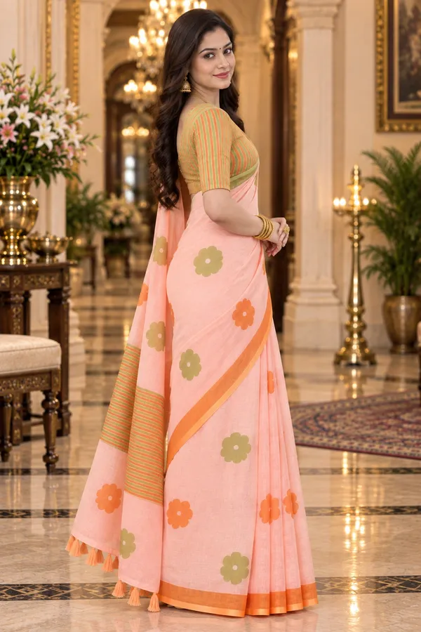 Saarah_Pure_Linen_Saree