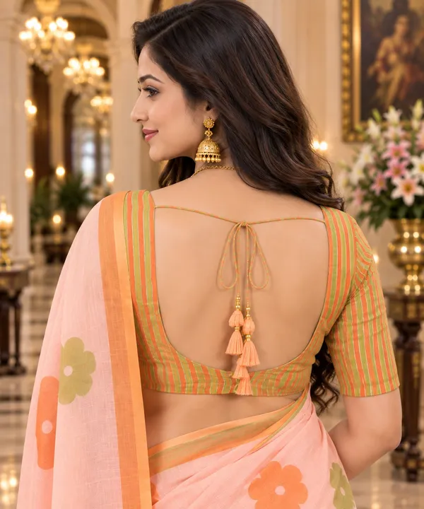 Saarah_Pure_Linen_Saree