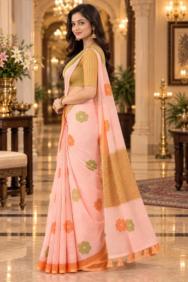 Saarah_Pure_Linen_Saree