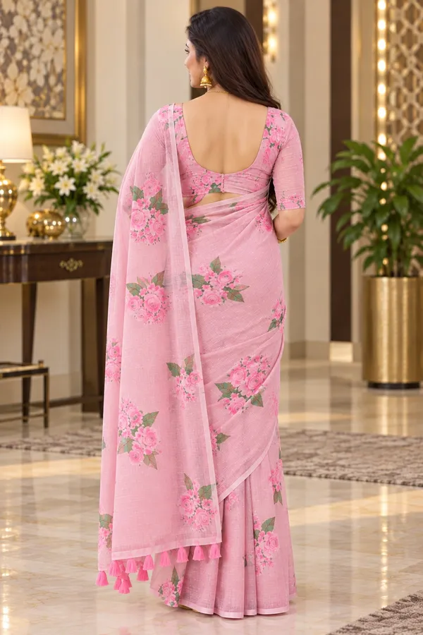 Saarah_Pure_Linen_Saree