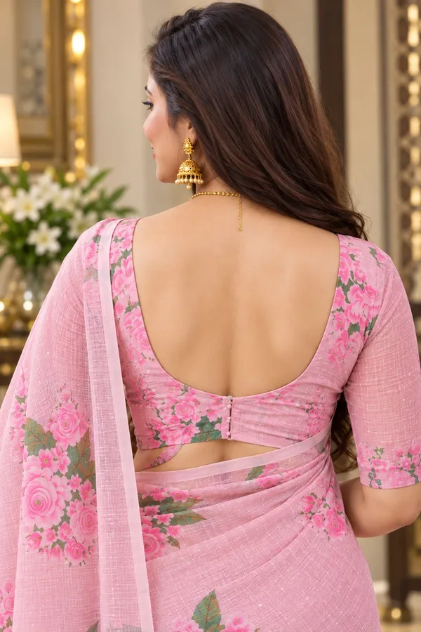 Saarah_Pure_Linen_Saree