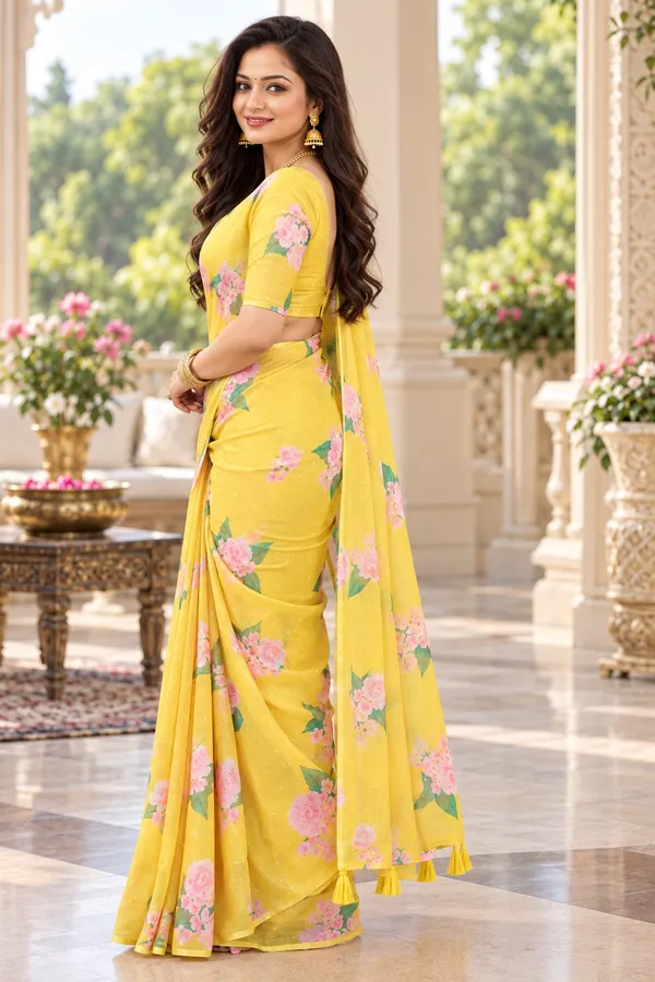 Saarah_Pure_Linen_Saree