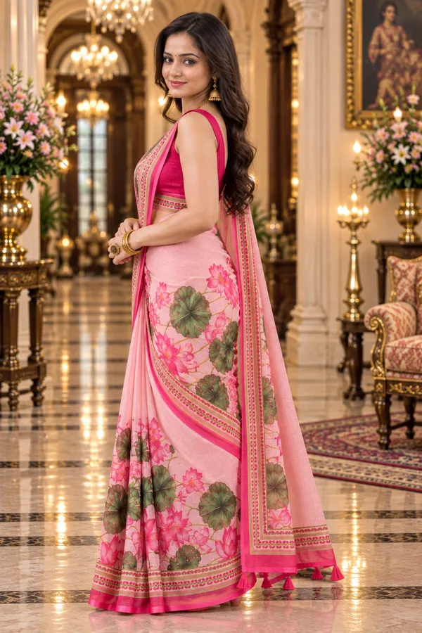 Saarah_Pure_Linen_Saree