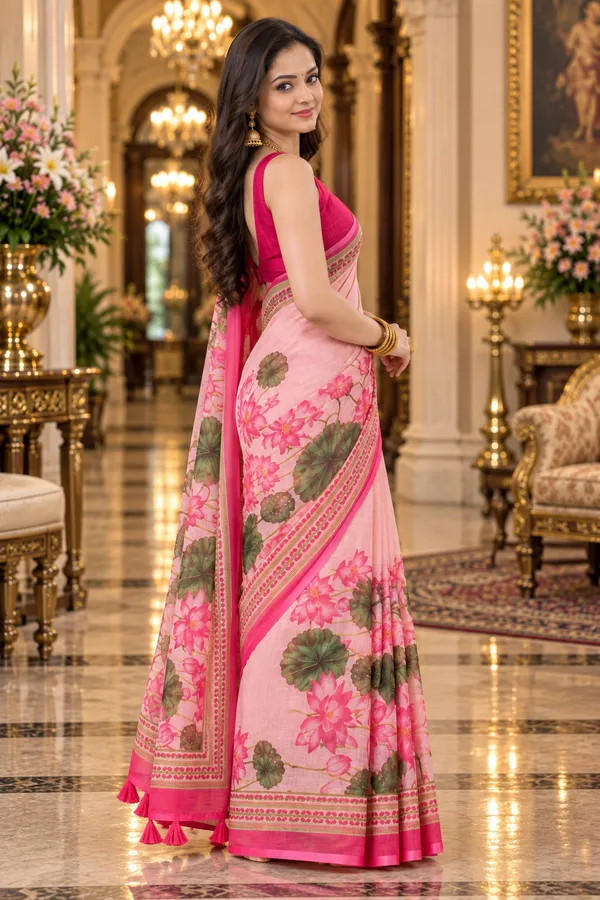 Saarah_Pure_Linen_Saree