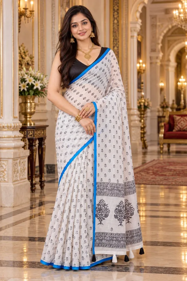 Saarah_Pure_Linen_Saree