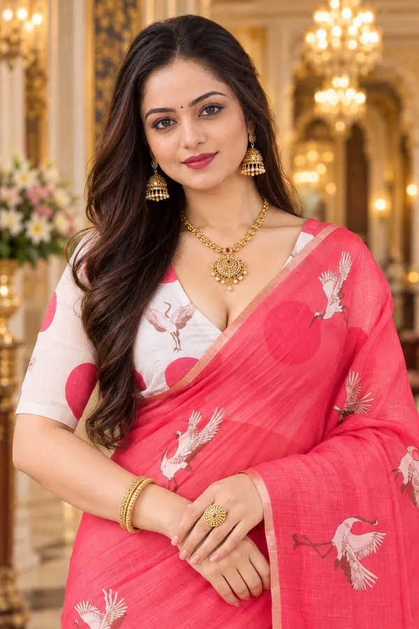 Saarah_Pure_Linen_Saree