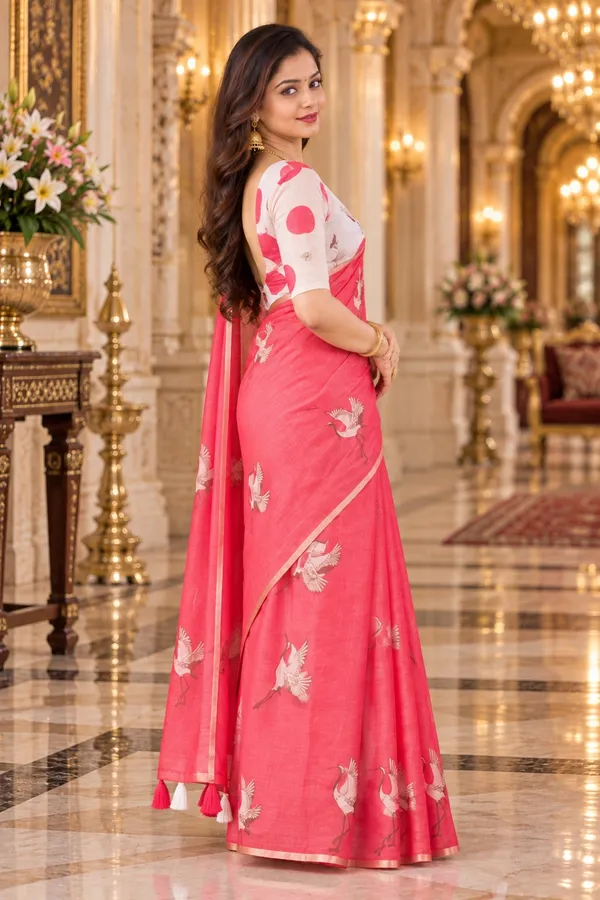 Saarah_Pure_Linen_Saree
