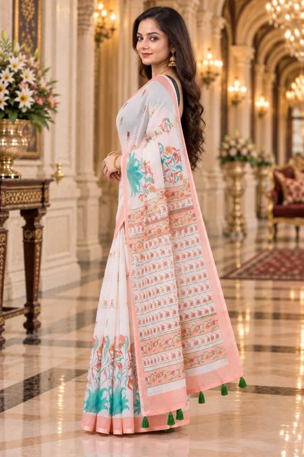 Saarah_Pure_Linen_Saree