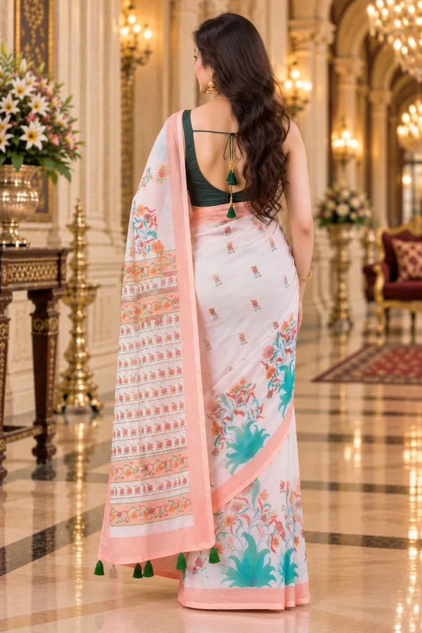 Saarah_Pure_Linen_Saree