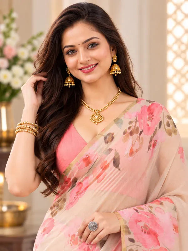 Saarah_Pure_Linen_Saree
