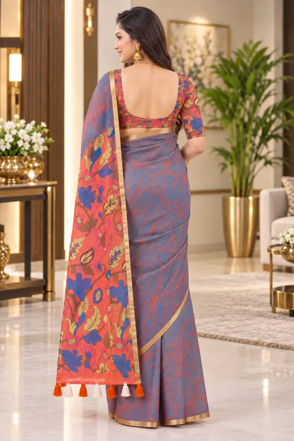 Saarah_Pure_Linen_Saree