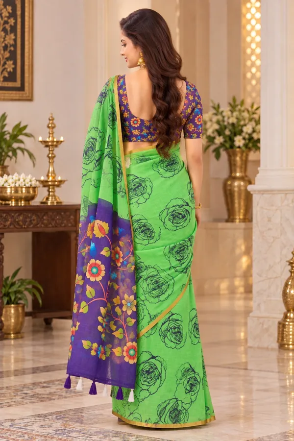 Saarah_Pure_Linen_Saree