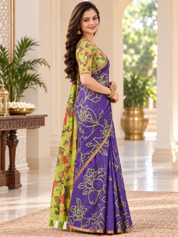 Saarah_Pure_Linen_Saree