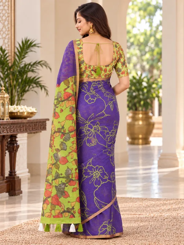 Saarah_Pure_Linen_Saree