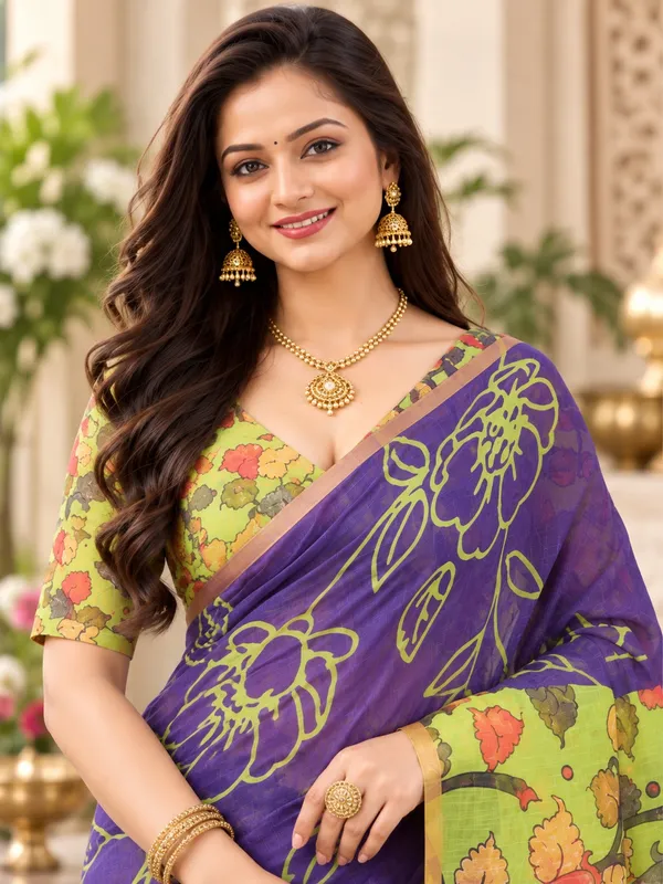 Saarah_Pure_Linen_Saree