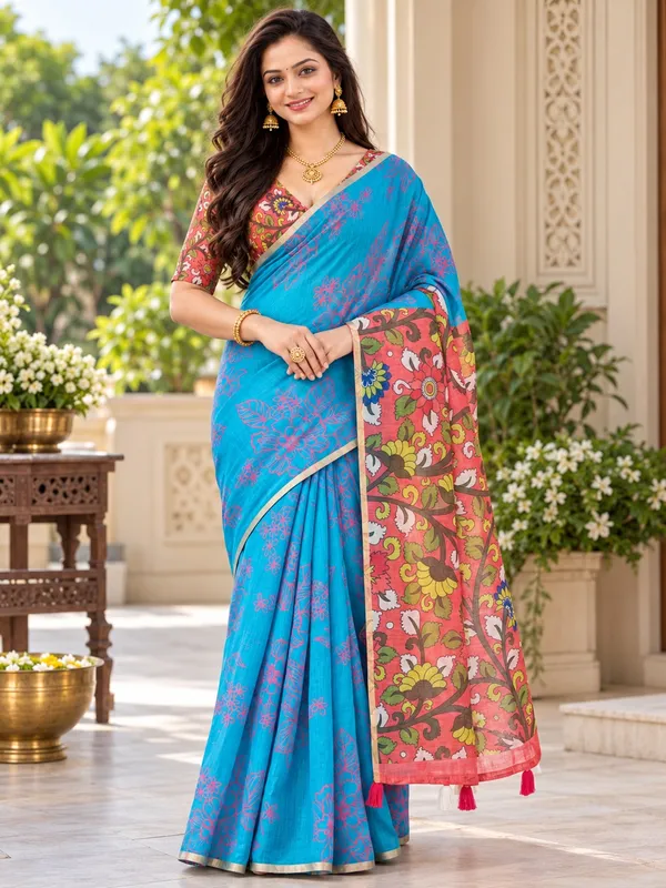 Saarah_Pure_Linen_Saree