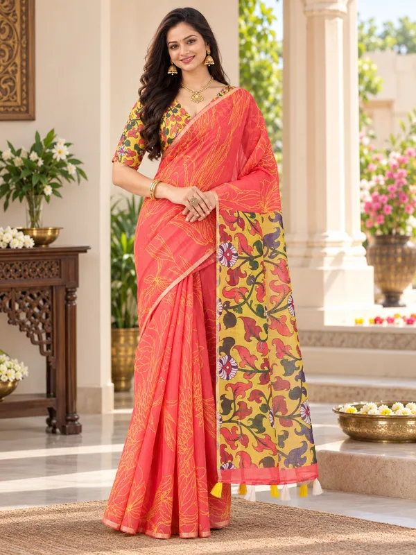 Saarah_Pure_Linen_Saree