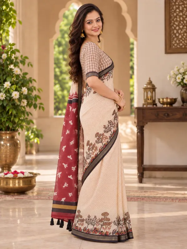 Saarah_Pure_Linen_Saree