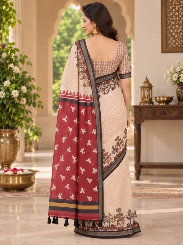 Saarah_Pure_Linen_Saree
