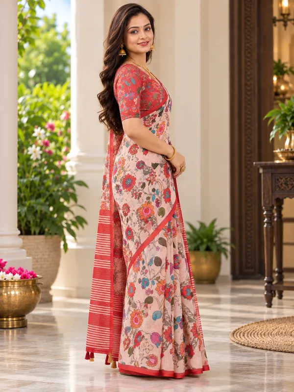 Saarah_Pure_Linen_Saree