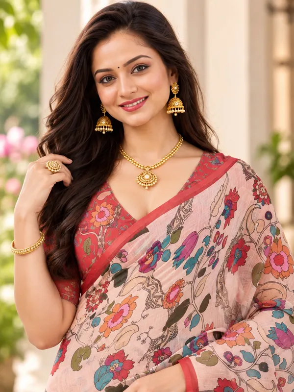 Saarah_Pure_Linen_Saree