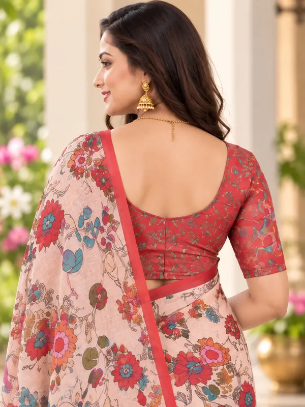 Saarah_Pure_Linen_Saree