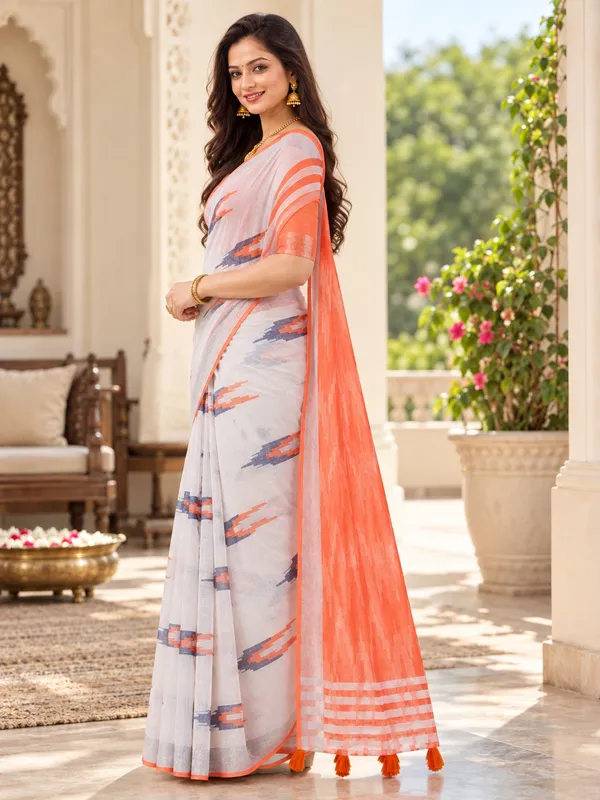 Saarah_Pure_Linen_Saree