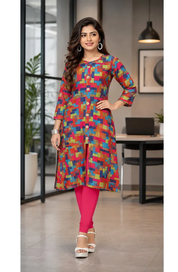 Women_Self_Design_Front_Slit_Kurta