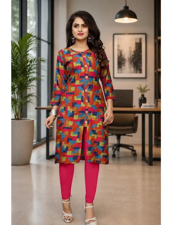 Women_Self_Design_Front_Slit_Kurta