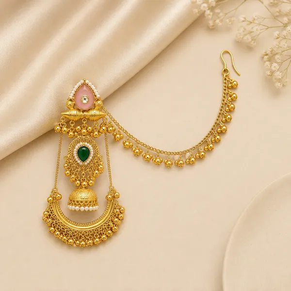 Golden_Brass_Earrings_For_Women