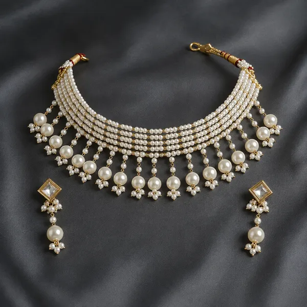 Silver_Brass_Choker_For_Women